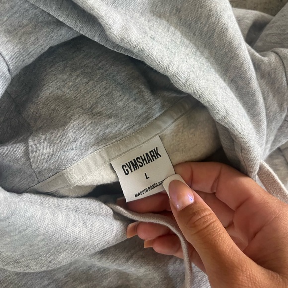 GYMSHARK Grey Hoodie EUC - Picture 3 of 3